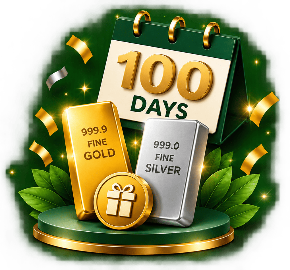 startGOLD 100 Days Countdown Offer - Invest in Gold, Get Free Silver Rewards